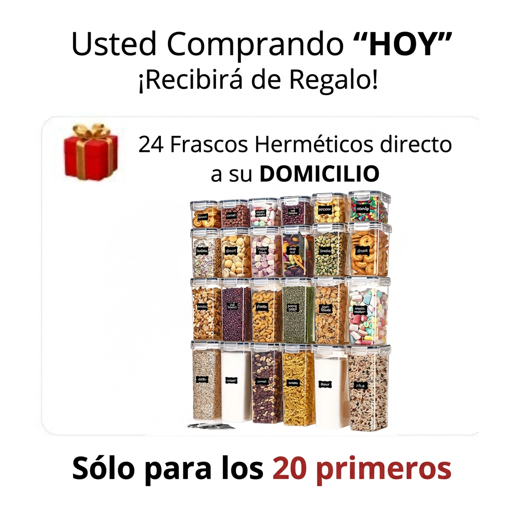 Regalo - 24 Frascos Herméticos